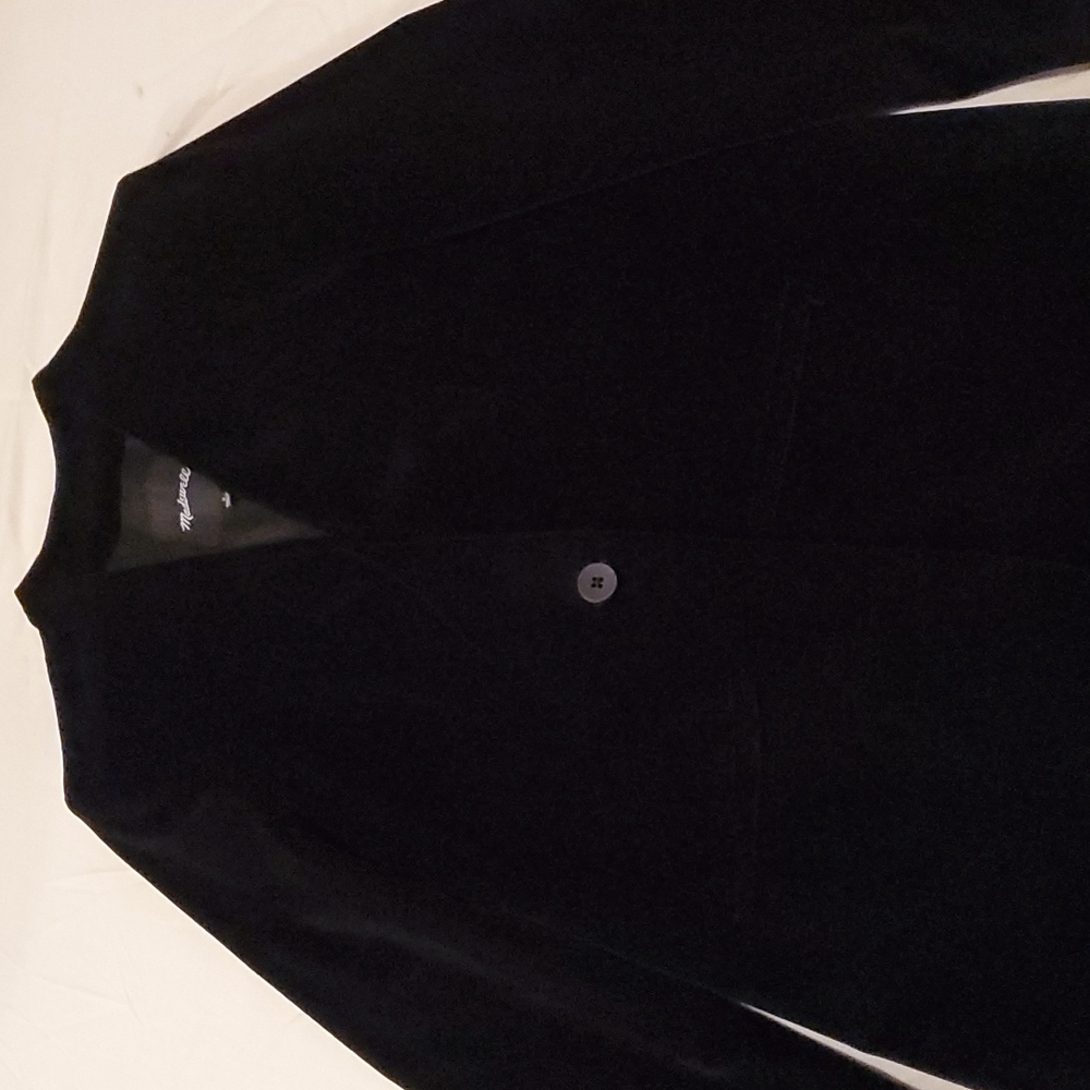 Black velvet blazer.  Women size 4.